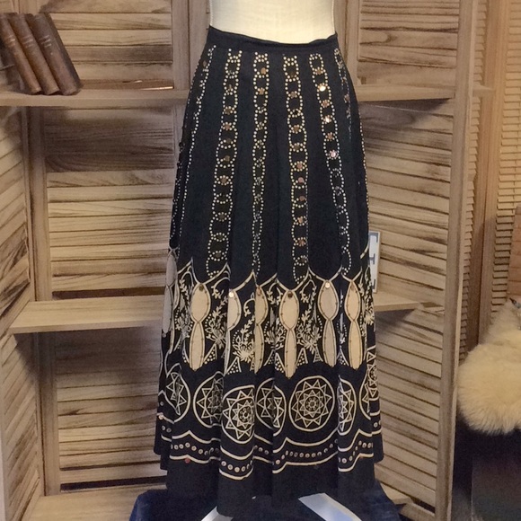Magic Dresses & Skirts - Magic Brand Bohemian Flowing Skirt with Sequins
